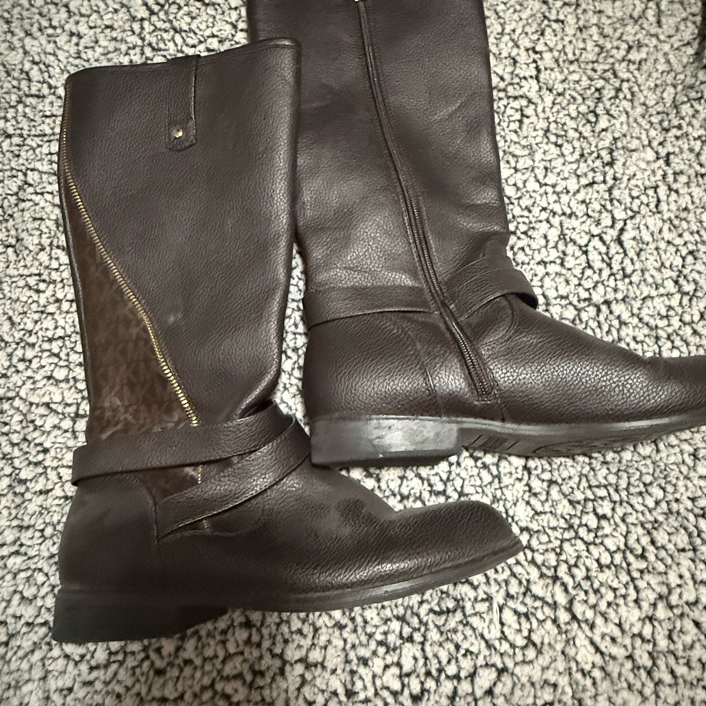Michael Kors Dark Brown Over the Knee Boots